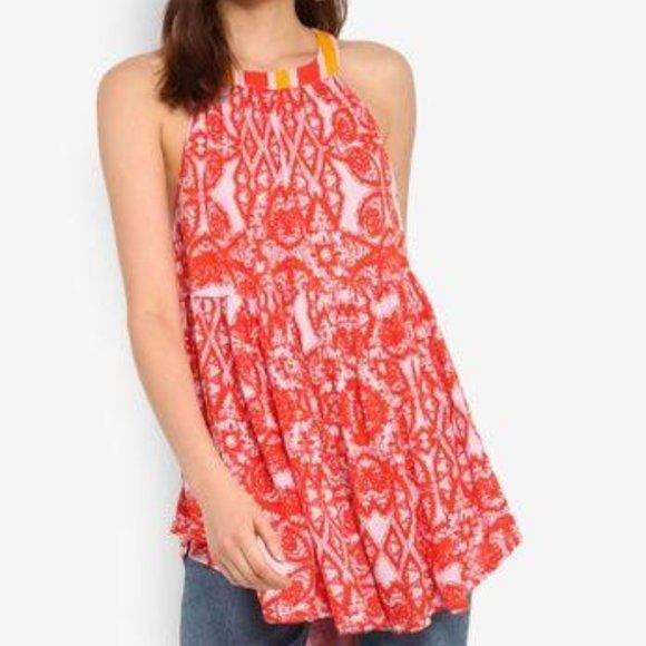 Free People Mimi Tunic Lavender Mini Dress M - Picture 1 of 10